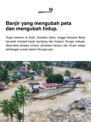 Della Dartyan Instagram - Setiap rumah yang tenggelam, setiap desa yang terkubur lumpur, adalah peringatan keras: ketika kita merusak alam, kita menghancurkan tempat hidup bersama 🥀

Kami mengajak kamu untuk ikut peduli dan berbagi harapan untuk teman-teman terdapampak bencana di Sumatra dengan berdonasi lewat link 🔗 bit.ly/sumatrapulih

#GagasMedia #PrayForSumatra #SaveSumatra #StopDeforestation
