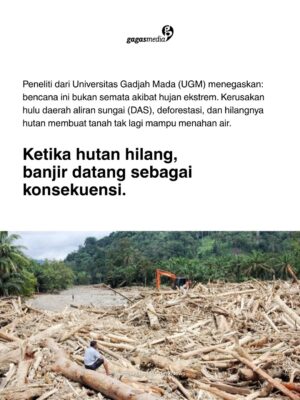 Della Dartyan Instagram - Setiap rumah yang tenggelam, setiap desa yang terkubur lumpur, adalah peringatan keras: ketika kita merusak alam, kita menghancurkan tempat hidup bersama 🥀

Kami mengajak kamu untuk ikut peduli dan berbagi harapan untuk teman-teman terdapampak bencana di Sumatra dengan berdonasi lewat link 🔗 bit.ly/sumatrapulih

#GagasMedia #PrayForSumatra #SaveSumatra #StopDeforestation