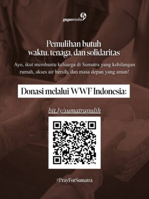 Della Dartyan Instagram - Setiap rumah yang tenggelam, setiap desa yang terkubur lumpur, adalah peringatan keras: ketika kita merusak alam, kita menghancurkan tempat hidup bersama 🥀

Kami mengajak kamu untuk ikut peduli dan berbagi harapan untuk teman-teman terdapampak bencana di Sumatra dengan berdonasi lewat link 🔗 bit.ly/sumatrapulih

#GagasMedia #PrayForSumatra #SaveSumatra #StopDeforestation