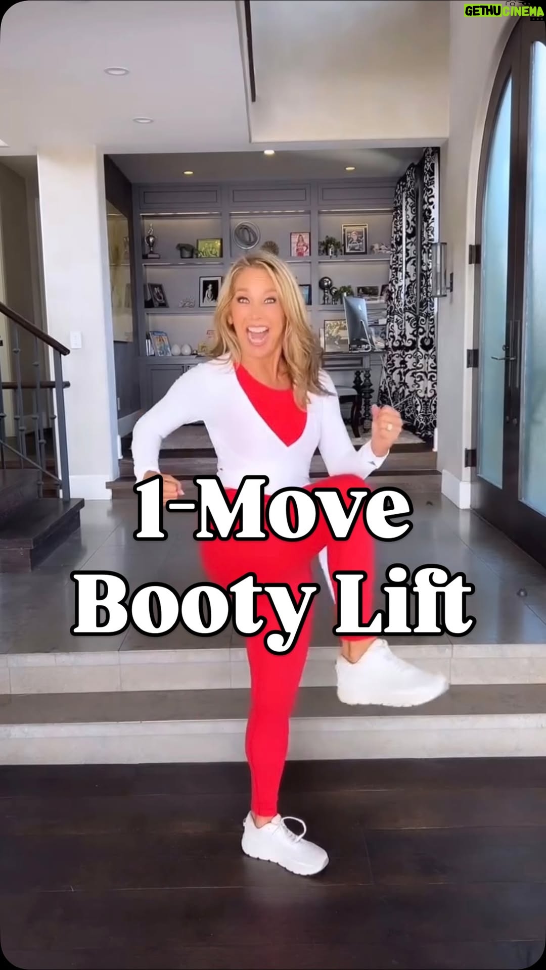 Denise Austin - 5.3K Likes - I know we all get so busy during the holidays so I wanted to share with you One Easy Move you can quickly squeeze in to your day!!!! You can tone, tighten and lift your booty all at once!! Try it today and tell me if you feel the burn… even a few minutes makes such a difference!! You can even do this in the kitchen or in your bedroom before you get ready for a holiday party!!!! “Look great from behind“ Keep moving and stay strong… You’ve GOT THIS! Xoxo 

#fitover50 #toningworkout #toneitup #gluteday