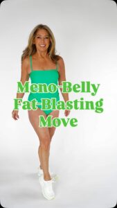 Denise Austin Instagram - One move that is GREAT for your MENO-BELLY, legs, and booty!! Yes!!! Stand up and do this squat and twist move with me for at least one minute….it will help strengthen the abs and obliques while also engaging the lower body…making it perfect to target the belly fat that increases with menopause!! Say hello cinched waist and goodbye to muffin top!! It’s all worth a try!! Remember..workouts don’t have to take hours in a gym, little movements like this that you can do anytime, anywhere WILL add up!! xoxo

#menopause #fitover50 #workoutmotivation