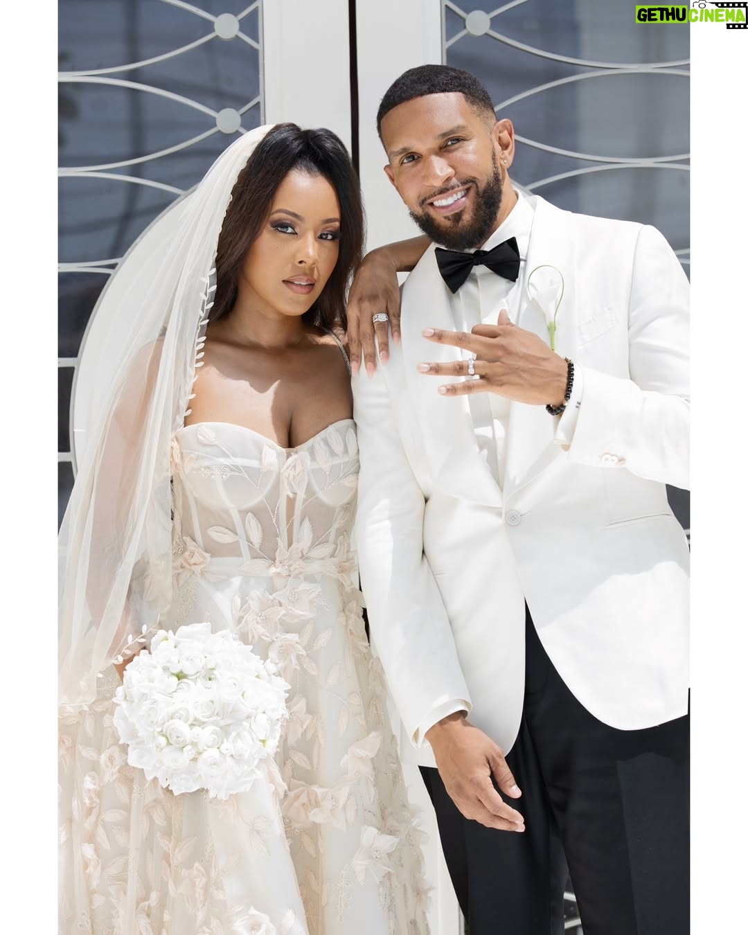 Denyce Lawton - 22.1K Likes - About 7 years ago, I rolled my eyes 🙄 whenever someone gushed “today I’m marrying my best friend” 🥴. I thought people exaggerated the sentiment to make the moment seem more special 😂. But 1 year ago today, I discovered what those people meant and got to experience that magic myself 🥰. I got to experience that cliche saying “ when you finally meet the right person, you’ll understand why it never worked with anyone else”🙌🏽. My first crush became my forever love. I first fell for you when I was 12 & I can’t wait to love you for a lifetime ♾️. If there was one regret I have in my life, it’s us not coming together sooner so that we could have more time on this earth together. Our differences, small or extreme, all have made us both better people, and I love us 👩🏽‍❤️‍👨🏽and the way we work together to be better individually and as a couple . This past year went by so fast and we did so much, and a lot of it has been so fun doing a journey with someone who you are equally yoked with in so many ways. The growth isn’t always easy or fun, but it’s rewarding and I can’t wait to see what every part of our future looks like together. Happy first anniversary, my love🥰, my man crush 😍, my soulmate👥, my boyfriend🧔🏽‍♂️, my husband🤵🏽‍♂️. You’re stuck with me forever, I love you! Your wife 👰🏽‍♀️#saranghaeyo #TeAmo 🥰♥️#PaperAnniversary #BlackLove #JerseyKids #GrastiEverAfter #June1 #1stWeddingAnniversary #BlackLove #MyFirstLove