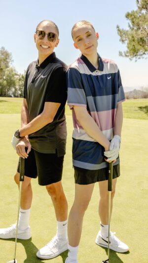 Diana Taurasi Instagram - The matchup we’ve all been waiting for: me vs @paigebueckers ⛳️😂

Ep. 1 of The Link is now LIVE on @WhistleSports YT 🎥 #LinkInBio