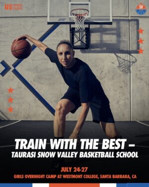 Diana Taurasi Instagram - Chase Your Hoop Dreams with @dianataurasi! 🚨

WNBA legend Diana Taurasi is teaming up with @snowvalleysbbasketball to host the TAURASI SNOW VALLEY BASKETBALL SCHOOL 🌟

Here’s what you’ll get ⤵️
 ✅ 30  hours of basketball fun
 ✅ Skills training, games, and smart plays
 ✅ A personal evaluation from your coach
 ✅ Stunning views by the beach 🌊

Spots are filling fast—hit the link in our bio to register now!
 📍 Overnight camp at Westmont College | Santa Barbara, CA
 🗓️ July 24–27
 👧 Girls, ages 11–18