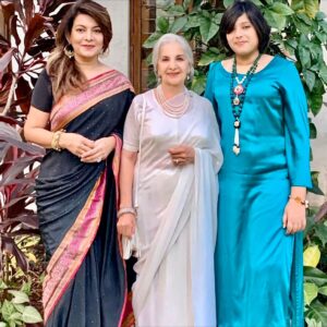 Divya Seth Shah Instagram - See , Still Together , Forever 💙🩵💙

Not a great photoshop job,But You get the drift 
Mihika would have giggled at My attempt

Here’s to Eternity
.

.

.

#motherdaughterlove