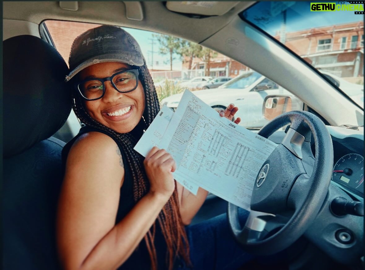 Dominique Fishback - 28.1K Likes - Yesterday 7/17 I finally got my driver’s license! 
🥹🥹🥹

When I was 15 I started to dedicate everything I had to acting and because of that ( and being from New York 😉) some of the basic life skills were not prioritized— like learning how to drive. 👀

All my time was spent chasing my dream. Writing, performing, school and basketball.
From practices to rehearsals, auditions and one woman shows, from The Deuce to Swarm and every effort in between, took everything I had and I was relentless.

Can you believe that I had the ability to believe that I could make it to the BIG SCREEN but never in my wildest dreams did I think I would be driving!?! 😂😂😂 

Wow.

Edit :  7/17/23 I recorded my first song ever, it’s called Stalemate 🎶🎶🎶 can’t wait to share that with ya!!! 717 looking like magic!