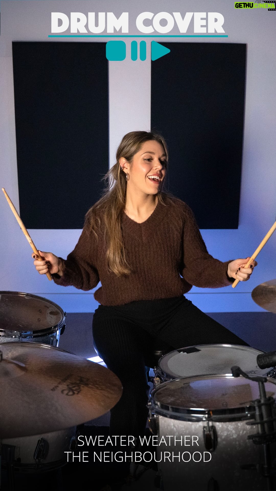 Domino Santantonio - 13.5K Likes - Domino plays Sweater Weather 🍂 by The Neighbourhood. What do you think of her drum cover? We think she totally nailed it 💪🥁 Let her know in the comments ❤️💬