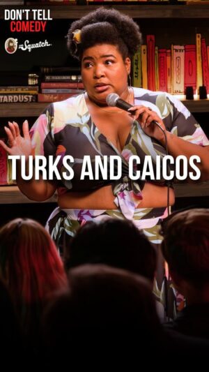 Dulcé Sloan Instagram - “Turks and Caicos” 🎤: @dulcesloan

Your soap is a joke! Upgrade your personal care with @drsquatch

#donttellcomedy #dulcesloan #standupcomedy #standup #comedy #jokes #funny #turksandcaicos #vacation #couples #resort