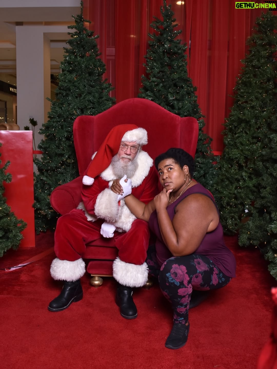 Dulcé Sloan - 5.2K Likes - Here is the full Santa photo shoot! Merry Christmas yall 🎄🎅🏼🥰 Thank you to the Santa at the Sherman Oaks Westfield mall for my Christmas miracle.