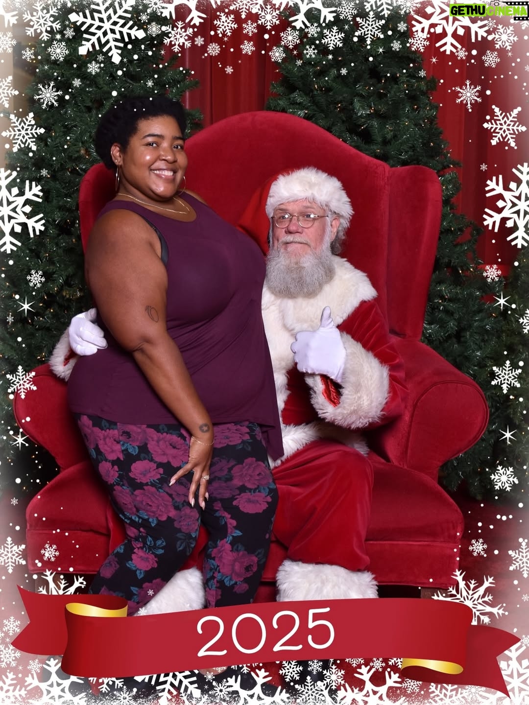 Dulcé Sloan - 5.2K Likes - Here is the full Santa photo shoot! Merry Christmas yall 🎄🎅🏼🥰 Thank you to the Santa at the Sherman Oaks Westfield mall for my Christmas miracle.