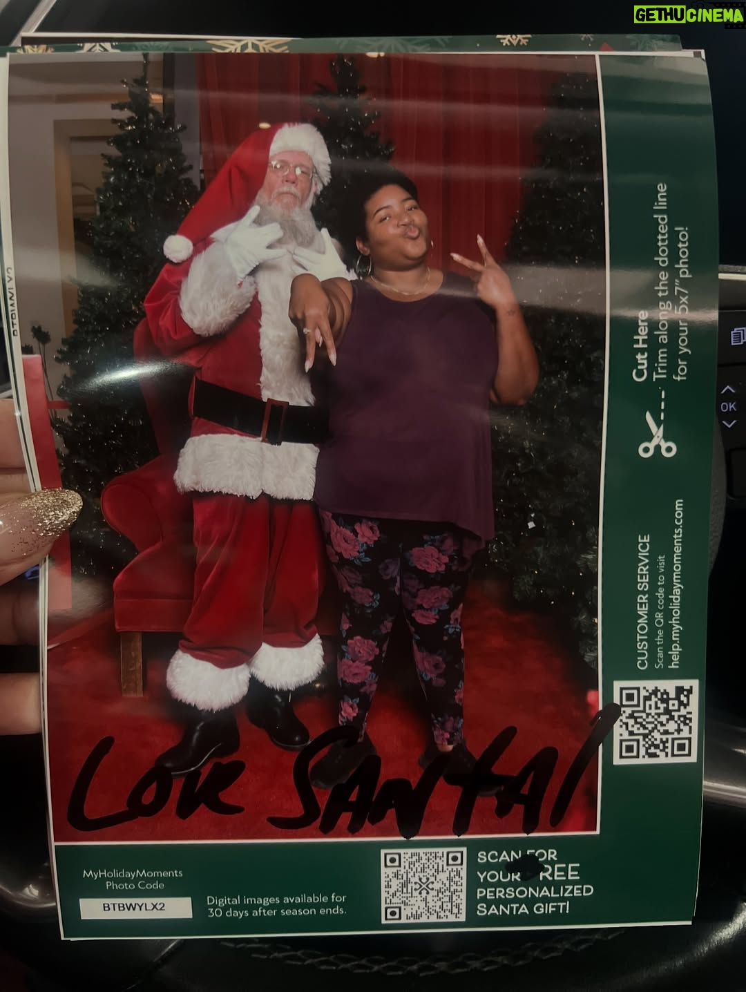 Dulcé Sloan - 5.2K Likes - Here is the full Santa photo shoot! Merry Christmas yall 🎄🎅🏼🥰 Thank you to the Santa at the Sherman Oaks Westfield mall for my Christmas miracle.