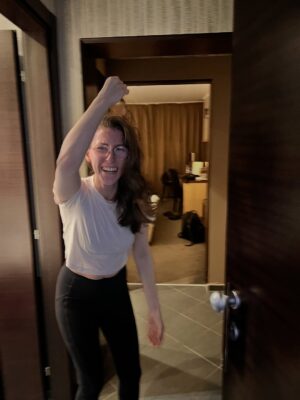 Eden Sher Instagram - I shot a Xmas movie for @hallmarkchannel in real life Europe on a real life riverboat & had a magical time & made lifelong friends & now you all get to see it November 9!!! Highly recommend watching bc it’s v fun & would like to film a sequel. Here are a selection of BTS photos/vids documenting the merriment & chaos!!!
Special shoutout to @ananddb for coming to my hotel room at midnight to help me cut a hair tie out of my hair ily forever 🙏💓