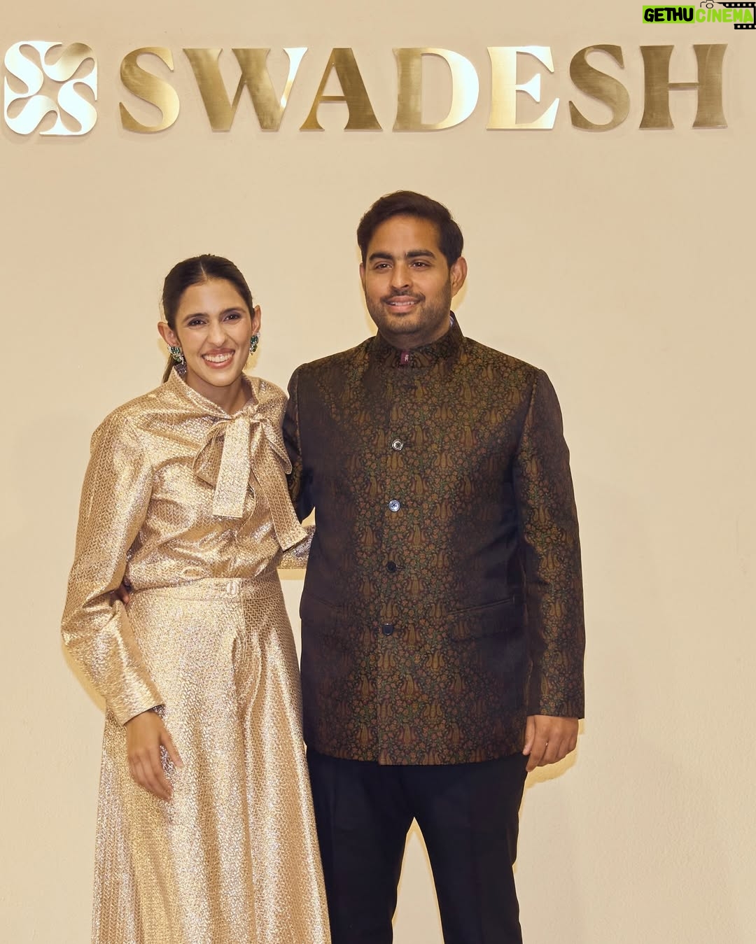 Eka Lakhani - 7.9K Likes - Akash Ambani 🖤

Quiet elegance, rooted in Banaras. Katan Satin Tanchoi from @swadesh_online, crafted by artisan Salman, carrying forward a celebrated legacy.
Finished with a classic bandhgala by @raghavendra.rathore 

Styled by @ekalakhani
Style asst @styledbyradhikadhanuka @fatimabaluchstyles
Hair @aalimhakim, Manish

Shloka beautifully styled by @dmjatia and @nirikshapoojary_