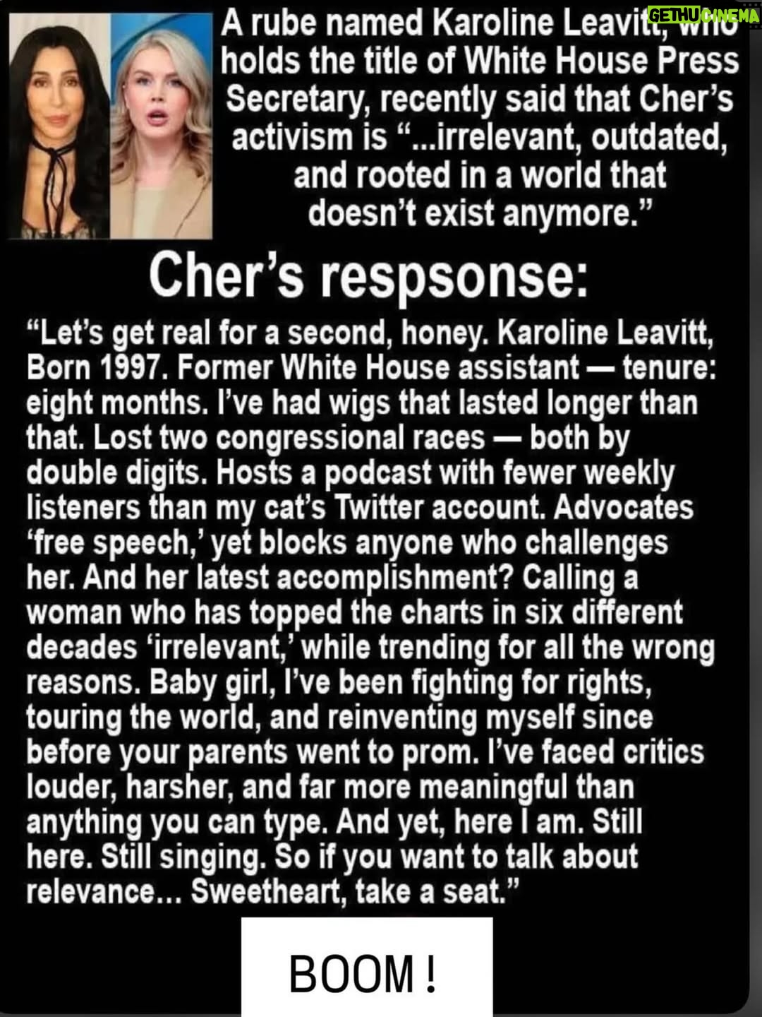 Elaine Goldsmith-Thomas - 2.3K Likes - Love me some Cher!  Bravo #cher!!!!!