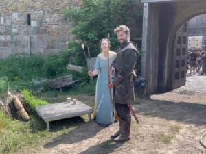 Eliza Butterworth Instagram - The 10 year anniversary of The Last Kingdom!!! ♥️⚔️♥️ Without a doubt this will forever be one of the most joyous, magnificent, magical and absolutely life changing chapters of my existence!! Any of our cast and crew can attest to this and we are connected forever through this beautiful show which was made over 8 years! The best job I will ever have! This show brought me the bestest friends anyone could dream of, the most stunning memories as well as an unbelievable education from all of the exquisite cast and crew in all things acting, filming and production. These people are magic and these photos and videos do no justice to show the years of fun and laughter we had together filming in beautiful Budapest! I started the show at age 21 and ended age 28 as a royal Saxon grandmother having the time of her life! This show allowed all of us actors to expand our range and they believed in us to carry such amazing storylines and relationships which blows my mind! Our crew and production team were exquisite in every way possible and brought every single second of this show to life! And the best part of all of these years of fun is getting to connect with our stunning fans who joined us for the epic ride and made it all possible! We love you so much! Thank you or everything!!! DESTINY IS ALL ♥️🥹♥️
