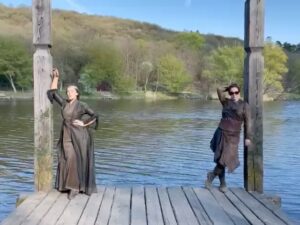 Eliza Butterworth Instagram - The 10 year anniversary of The Last Kingdom!!! ♥️⚔️♥️ Without a doubt this will forever be one of the most joyous, magnificent, magical and absolutely life changing chapters of my existence!! Any of our cast and crew can attest to this and we are connected forever through this beautiful show which was made over 8 years! The best job I will ever have! This show brought me the bestest friends anyone could dream of, the most stunning memories as well as an unbelievable education from all of the exquisite cast and crew in all things acting, filming and production. These people are magic and these photos and videos do no justice to show the years of fun and laughter we had together filming in beautiful Budapest! I started the show at age 21 and ended age 28 as a royal Saxon grandmother having the time of her life! This show allowed all of us actors to expand our range and they believed in us to carry such amazing storylines and relationships which blows my mind! Our crew and production team were exquisite in every way possible and brought every single second of this show to life! And the best part of all of these years of fun is getting to connect with our stunning fans who joined us for the epic ride and made it all possible! We love you so much! Thank you or everything!!! DESTINY IS ALL ♥️🥹♥️