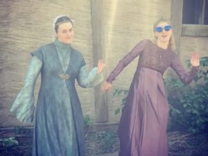 Eliza Butterworth Instagram - The 10 year anniversary of The Last Kingdom!!! ♥️⚔️♥️ Without a doubt this will forever be one of the most joyous, magnificent, magical and absolutely life changing chapters of my existence!! Any of our cast and crew can attest to this and we are connected forever through this beautiful show which was made over 8 years! The best job I will ever have! This show brought me the bestest friends anyone could dream of, the most stunning memories as well as an unbelievable education from all of the exquisite cast and crew in all things acting, filming and production. These people are magic and these photos and videos do no justice to show the years of fun and laughter we had together filming in beautiful Budapest! I started the show at age 21 and ended age 28 as a royal Saxon grandmother having the time of her life! This show allowed all of us actors to expand our range and they believed in us to carry such amazing storylines and relationships which blows my mind! Our crew and production team were exquisite in every way possible and brought every single second of this show to life! And the best part of all of these years of fun is getting to connect with our stunning fans who joined us for the epic ride and made it all possible! We love you so much! Thank you or everything!!! DESTINY IS ALL ♥️🥹♥️