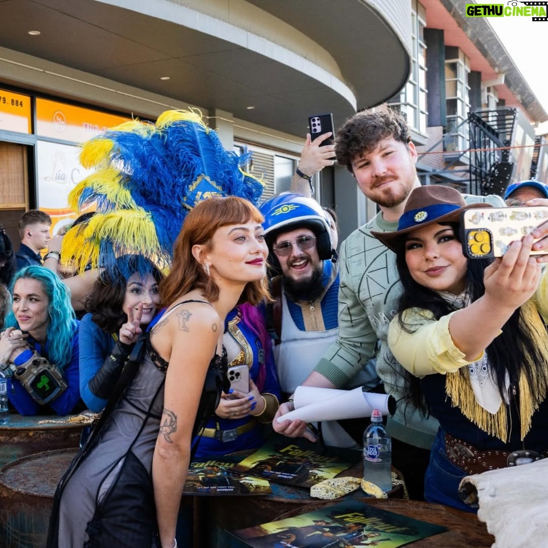 Ella Purnell - 251K Likes - I ❤️ Australia !!!! Thank you Sydney for supporting this show we are so excited about. It’s been an incredible few days. Fallout Season 2 out December 17th on @primevideo yall!!!!