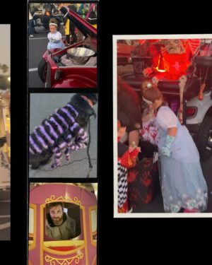 Elysia Rotaru Instagram - About last night… Cinderella definitely made it to the Halloween party and got home before the the carriage ( and @ryslife and I ) turned into a pumpkin 🎃 #halloween2025