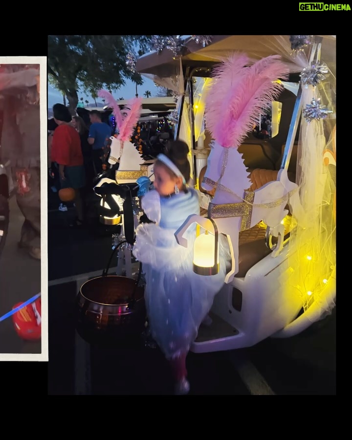 Elysia Rotaru - 4.7K Likes - About last night… Cinderella definitely made it to the Halloween party and got home before the the carriage ( and @ryslife and I ) turned into a pumpkin 🎃 #halloween2025