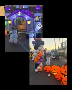 Elysia Rotaru Instagram - About last night… Cinderella definitely made it to the Halloween party and got home before the the carriage ( and @ryslife and I ) turned into a pumpkin 🎃 #halloween2025