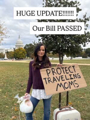 Emily Calandrelli Instagram - Omg you guys, IT PASSED!!!! Mommas - WE DID IT!!!!!!!

Huge thank you to @repswalwell @senduckworth @repmariasalazar @reppettersen @repandrewgarbarino and @repluna for your support of mothers. 

Thank you to @chamberofmothers for getting this ACROSS THE FINISH LINE!

Thank you to everyone here who ever called their reps to garner support for this!

And a special thank you to all of my DC friends who helped me along the way - you know who you are 👏🏻❤️

OMG WE DID IT!!! 🍼🍼🍼🍼🍼🍼