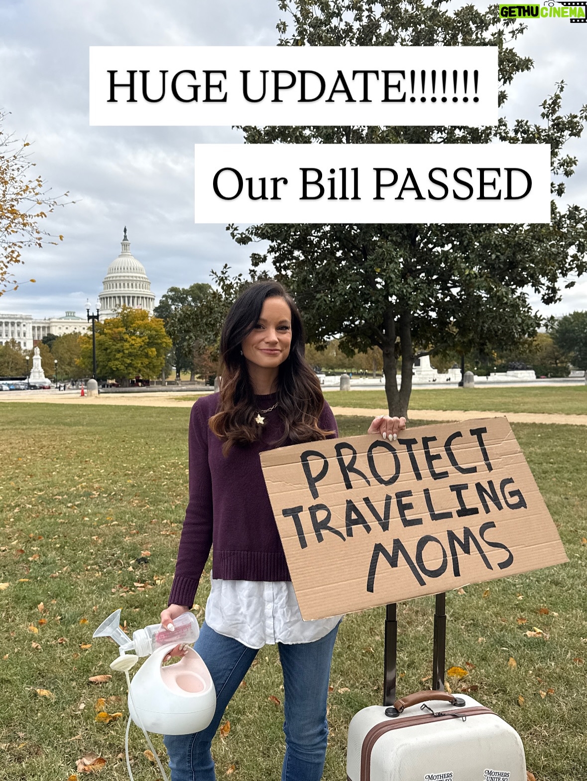 Emily Calandrelli - 72.1K Likes - Omg you guys, IT PASSED!!!! Mommas - WE DID IT!!!!!!!

Huge thank you to @repswalwell @senduckworth @repmariasalazar @reppettersen @repandrewgarbarino and @repluna for your support of mothers. 

Thank you to @chamberofmothers for getting this ACROSS THE FINISH LINE!

Thank you to everyone here who ever called their reps to garner support for this!

And a special thank you to all of my DC friends who helped me along the way - you know who you are 👏🏻❤️

OMG WE DID IT!!! 🍼🍼🍼🍼🍼🍼