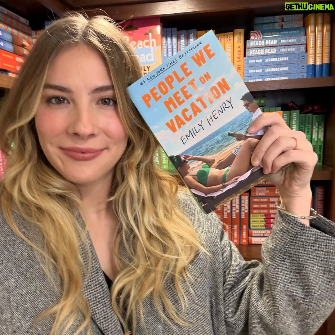 Emily Henry - 53.5K Likes - Four days until the trailer drops but the movie tie-in edition of People We Meet on Vacation is in stores NOW and I love it sm 🧡💚🧡💚