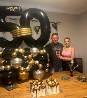 Erin Barnett Instagram - Happy birthday to my husband! 50 has never looked THIS good 😍 You’re way too hot for 50. So lucky you’re mine forever 🫶🏼