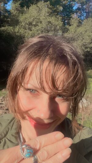 Fairuza Balk Instagram - Proud of my newest ring!!! Beautiful snake inspired golden hills turquoise and me in the mountains :) love you guys