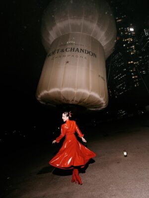 Fiona Xie Instagram - They built a balloon. We built a legacy.  @moetchandon returns to F1 Singapore—because 280 years of champagne excellence doesn’t whisper.

Enjoy responsibly. Don’t drink and drive. 

@Moetchandon @sushisambasingapore @visitsingapore @F1 #MoetChandon
#DrinkResponsibly #ToastwithMoet #PaidPartnership @scenesixfive