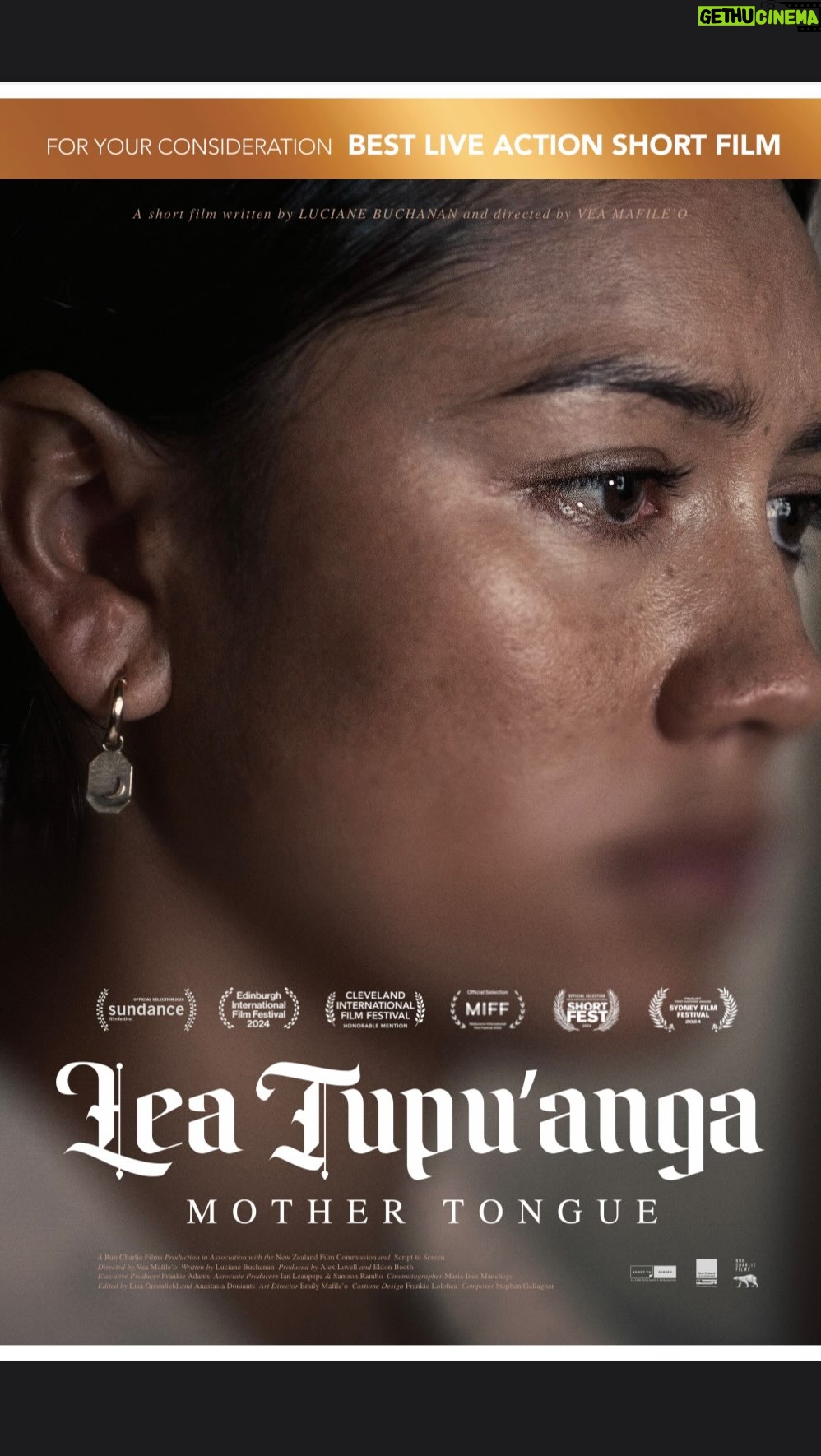 Frankie Adams - 11.9K Likes - Mālō e lelei! 
Our short film Lea Tupu’anga/ Mother Tongue is now in Oscar consideration! 

If you know me, this has been a project dear to my heart for many reasons. 

It’s been a long journey, a labour of love and a first for both @vea_mafileo (first time drama director) and I (first time writer). Films are tough to get off the ground but this little film has made its way around the world and we’ve been so honoured by its reception.

We’re so grateful for all the support over the years to get to this point. This moment is bigger than us. It’s for all Pasifika to celebrate. 🇹🇴

Share this video to help us reach more audiences 
and if you’re in LA or have Famili there, we’re hosting a special screening to celebrate. I’ll be there for a Q&A with a few special surprises. 

For more info, head to the link in my bio 💗
 
Luciane x

#Tonga #Femalefilmmakers @runcharliefilms