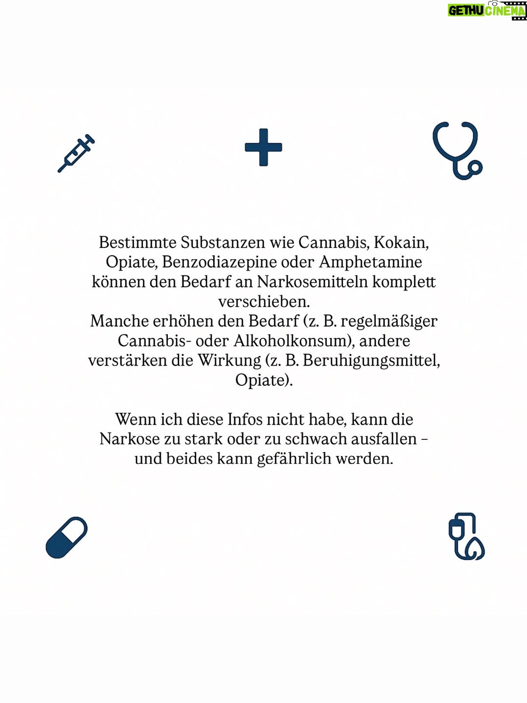 Franziska Böhler - 6.6K Likes - ….keine Sorge: Wenn wir im Aufklärungsgespräch nach Drogen fragen, planen wir keine Afterhour — nur deine Narkose.
Also: Sag’s einfach. Wir sind schwer zu schocken🤍.
#narkose #anästhesie #nurse #SagEsUnsEinfach #Gesundheitsaufklärung #Medizin #Krankenhausalltag #OperationFacts #HealthcareEducation #WirHabensSchonAllesGehört #MedicalTruths #drugs