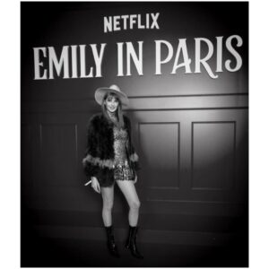 Frédérique Bel Instagram - Love this pictures of @ellenvonunwerth for the 1ere of Emily in our beautyfull Town !  Saison 5 is so good !!! #EmilyinParis  #EmilyInParisTeam #Paris #TvShow #Cinema @legrandrex