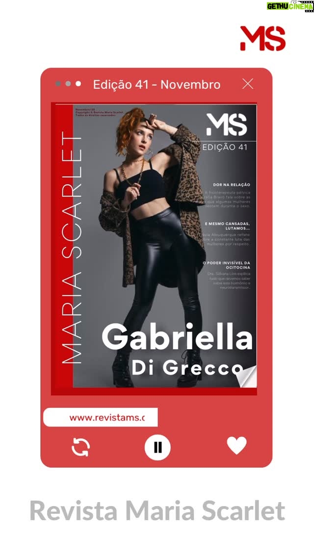 Gabriella Di Grecco - 137 Likes - Edição de Novembro no ar… 

Além da entrevista com a maravilhosa atriz @gabrielladigrecco, temos também textos incríveis de nossas colunistas. 

Leia na íntegra em nosso site: www.revistams.com 

Seja uma assinante e nos ajude a continuar dando voz às mulheres 🌹