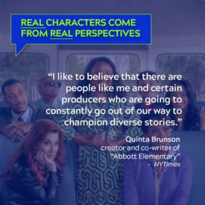 Geena Davis Instagram - Your favorite show isn’t just funny, it’s built on intention. Behind the heart and humor of “Abbott Elementary” are writers who make diversity the norm, not the niche. Created by a Black woman and powered by a writers’ room that reflects the communities it portrays, representation is what makes stories like these feel real. Join GDI in keeping diversity real behind every story. 

#AbbottElementary #QuintaBrunson #seeitbeit