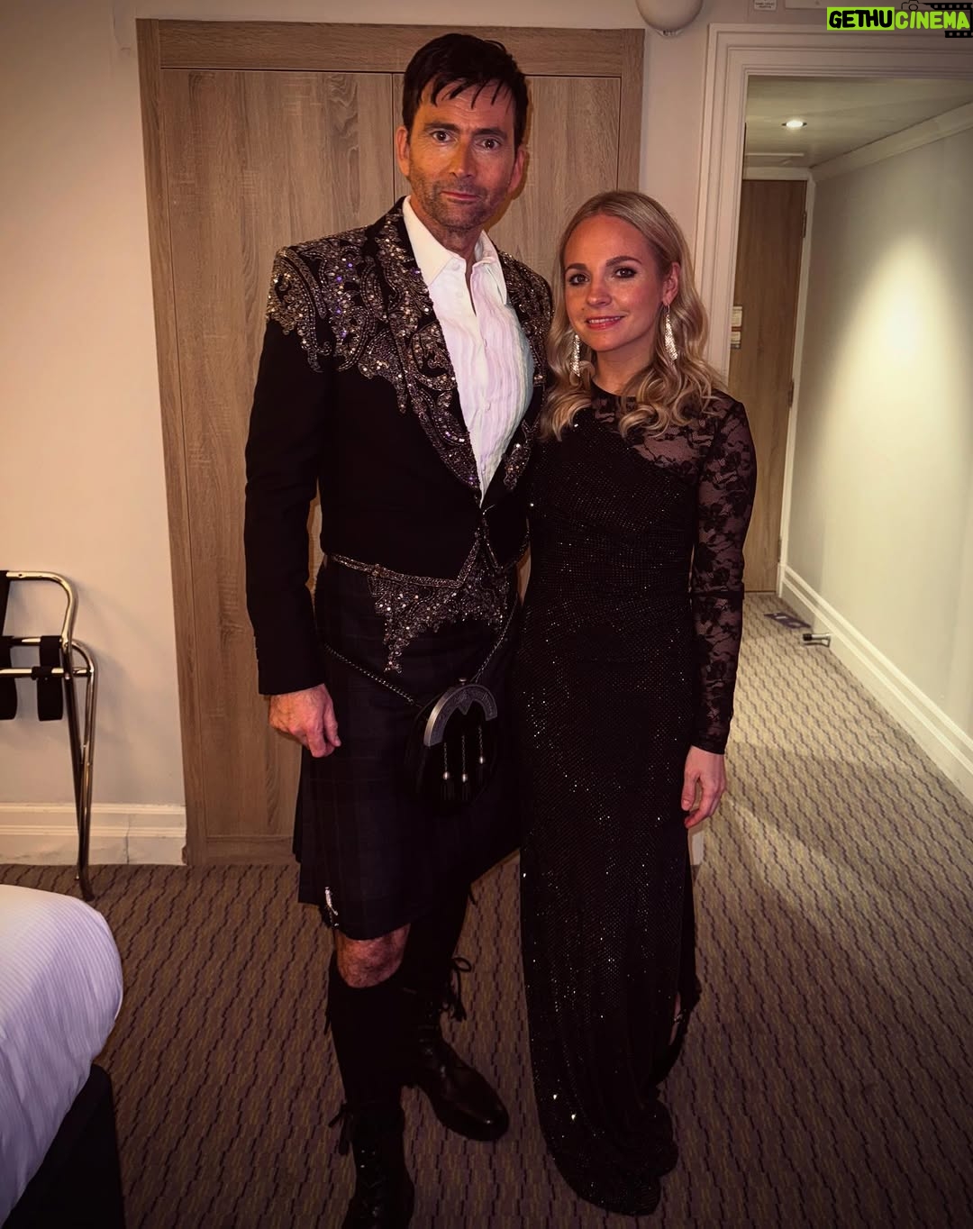 Georgia Tennant - 116.7K Likes - 17 years of being your plus one and my favorite part is always the bit after everyone else has gone, I can take off my spanx and we sit and sip Gimlets. That my friend, Bafta or no Bafta, is the true win. Adore the ground you walk on DT (especially in a kilt) x #baftablog