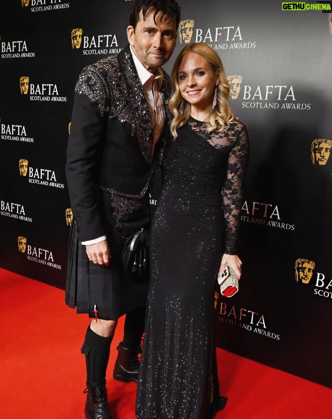 Georgia Tennant - 116.7K Likes - 17 years of being your plus one and my favorite part is always the bit after everyone else has gone, I can take off my spanx and we sit and sip Gimlets. That my friend, Bafta or no Bafta, is the true win. Adore the ground you walk on DT (especially in a kilt) x #baftablog