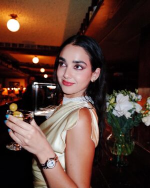 Geraldine Viswanathan Instagram - 🍸⌚️ martini time w @longines x @russhmagazine 💛