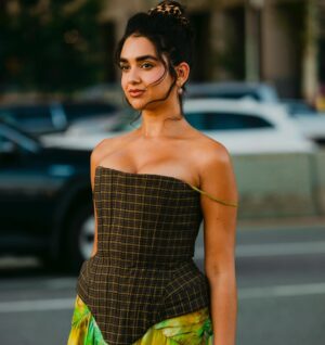 Geraldine Viswanathan Instagram - it’s a bugs life…. it’s a frogs life…. it’s a @collinastrada life💘 🐜🪲🐛🐸🫧🏹🚕