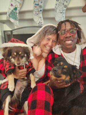 Gina Yashere Instagram - I didn't think this year could get any worse.
On Tuesday we lost our beloved Kemi in a tragic accident.
You have no idea the agony that me & Nina are going through.
When I say I loved that dog with my whole heart.
Someone said to me yesterday that dogs leave you better than they found you. I say yes & no. Yes, my heart expanded and I discovered a capacity for love for this little creature that I never thought was possible. No, in that now my heart is bigger, there is more to break, and mine is fuckin pulverized. Kemi made me better. I have no patience for people, but had all of it for her. I'm not crazy affectionate, but I must have kissed her forehead a hundred times a day. My voice went up 6 octaves when I spoke to her. Nina laughed at me for that.
Nina and I can only take solace in the fact that we gave Kemi the best life a dog could ask for.
Kemi was happy, confident, gentle, stubborn and free spirited because she knew she was cherished.
I wish we could have had more than just 5 years with her, but it is what it is.
I think she sent me a message here in Toronto as she was dying. There was a puffer coat from @bobheartsabishola costume department that had the label Kemi (my character name) on the arm. I hadn't worn it for months, as Kemi had torn it when we were playing in the park one day, and the feathers were flying out. On Tuesday I had an urge to wear it to pickleball. As I was leaving, I saw the Kemi label on the floor. I picked it up and tried to stick it back on the coat. It wouldn't stay. I said to myself, 'Well that's the end of an era'. Put the label in my pocket & went back to my apartment. It was not long after, I got the call that Kemi was gone. I cried a lot after our #altadena dream home burned down, but I would have that house burn a 100 times if it got me my girl back.
At least she died happy in our new dream home. Oh how she loved it there. She would disappear for hours coming back covered in mud, cowshit & God knows what else. She died a jungle dog. I can't believe my lil mini-me is gone.
Kayo is so sad and confused. She was his only friend.
This one is gonna be hard to get over. Love you forever Baby girl 💔