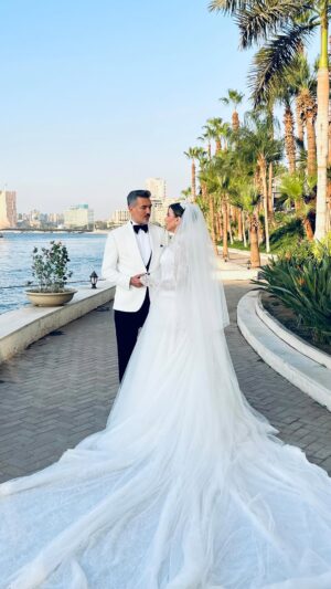 Haidy Moussa Instagram - #HappeningNow ✨The most awaited day for the superstar Haidy Mousa’s wedding is finally here! 💍✨ @haidymoussaofficial
Head to our INSTA #STORIES #Now and see the full Wedding Coverage! 🥰
———————————————————
• Wedding content creator @egyptianweddingsofficial
• Wedding planner: @noorallah_events 
• Dress: @fatmanasrcouture 
• Makeup: @nooraudii 
• Hairstylist: @hemajoe_hairstylist 
• Bouquet: @bouquet_bride_by_nour_ali 
• Preparations dress: @slang_bridal 
• RoomDeco: @bride_room11 
• Photography: @kemo_studios 
• Videography : @alsaid.films 
• Shoes: @saarayousef__ 
• Cake: @thecake.corner 
• Giveaways: @mubarakat.events 
• Dj: @dj.sugar.eg 
• Hotel: @grandniletower 
• Groom: Muhammed
• Bride: Haidy
——————————————————-
#EgyptianWeddingsOfficial
——————————————————-
#egyptianweddings #weddings #cake #makeup #love #bride #groom  #makeupartist #brideoftheday #fashion #weddingdress #weddinggown #groomoftheday #hair #headpiece #hotel #flowers #followme #dress #likeforlike  #cairo #egypt  #like4like #egyptiandesigners #egyptianbride @egyptianweddingsofficial