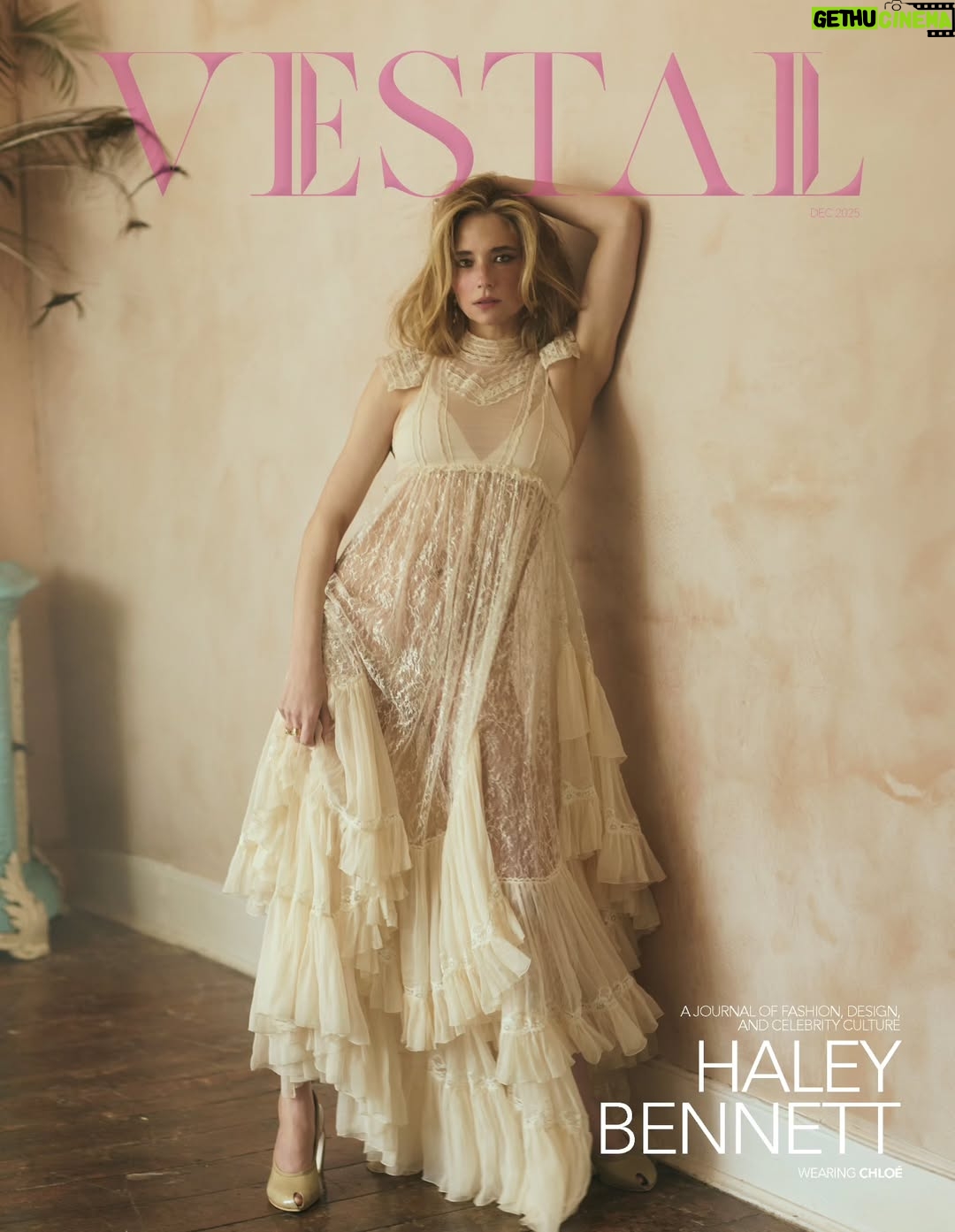 Haley Bennett - 3.8K Likes - What does it take to see beauty in chaos? To find humanity in the gray areas?
Haley Bennett (@halolorraine) takes us inside her mind, her process, and her newest role in @appletv “The Last Frontier.”

Read Haley’s interview: vestalmag.com
LINK IN BIO (@vestalmag)  

On the cover Haley wears @chloe

Photographer @lee_malone_photography
Stylist @chercoulter @aframe_agency
Interviewer @david_gargiulo
Hair kieronjustinhair @forwardartists
Makeup @florriewhitemakeup @thewallgroup
Assistant Photographer @kai_jadwat
Assistant Stylist @thomas.ramshaw
Talent @halolorraine @shelterpr

Main Featured brands @chloe @shushu__tong @simonerocha_ @emiliawickstead @manoloblahnik @grainnemorton @gicheviktor @toryburch @alessandrarich

#vestal #vestalmag #haleybennett #thelastfrontier #chloe #appletv