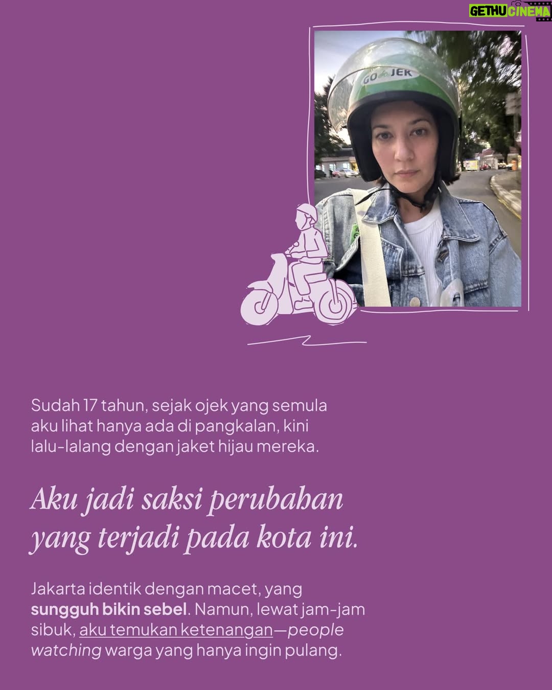 Hannah Al Rashid - 8.7K Likes - Tiap jengkal Jakarta memang penuh kendaraan, tapi kota mesti selalu sediakan warganya ruang aman pada mereka yang bepergian. Buat @hannahalrashid, cipta ruang aman di kota, enggak bisa sendirian.

Kami percaya, tiap kota punya caranya sendiri untuk bercerita. Kalau punya kisah tentang kotamu, kami mengundangmu membagikannya melalui ruang kecil yang kami sediakan pada bit.ly/ceritadarikota.

#UrunDayaKota
#TheCityGuideline
#CeritaDariKota
#Jakarta