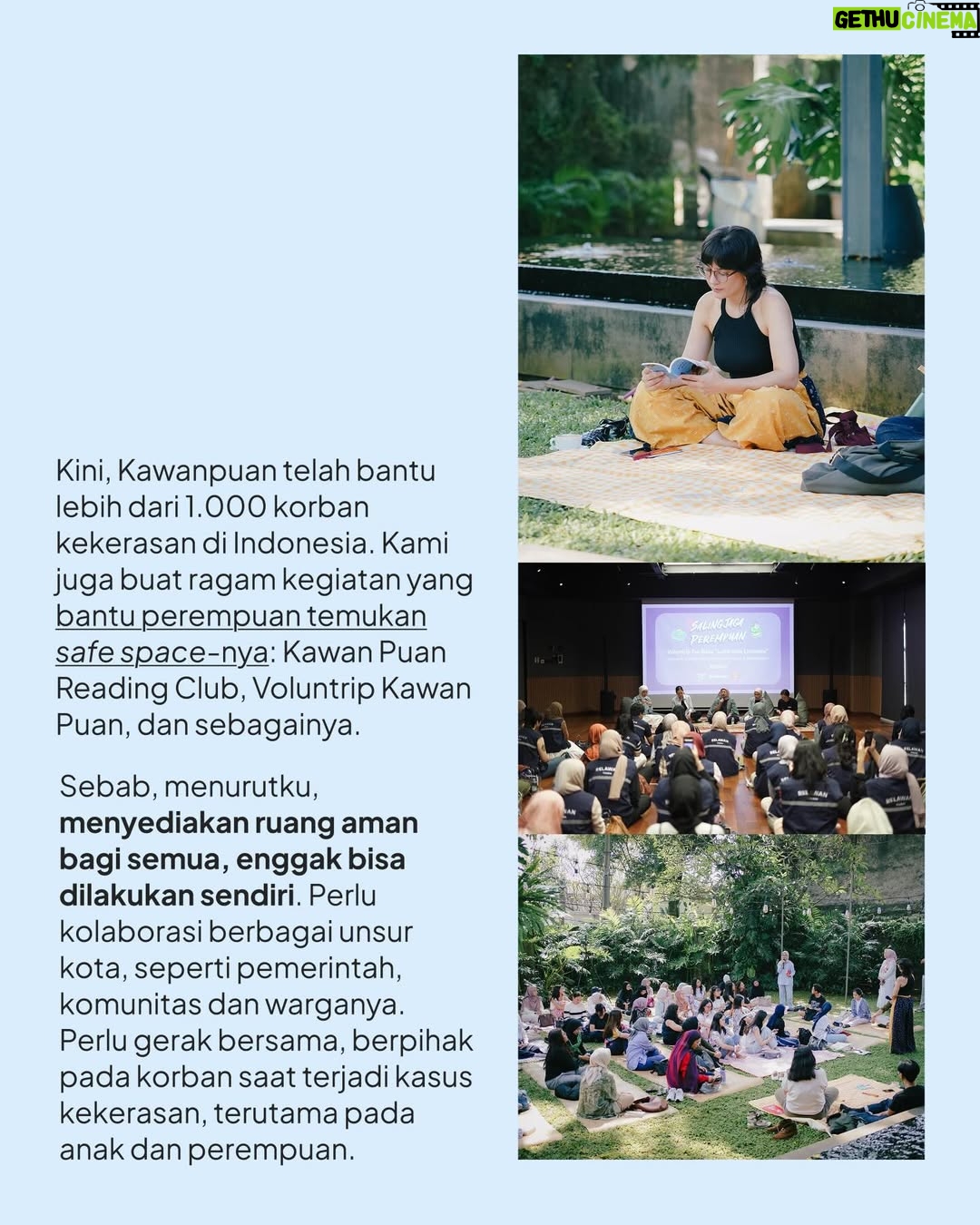 Hannah Al Rashid - 8.7K Likes - Tiap jengkal Jakarta memang penuh kendaraan, tapi kota mesti selalu sediakan warganya ruang aman pada mereka yang bepergian. Buat @hannahalrashid, cipta ruang aman di kota, enggak bisa sendirian.

Kami percaya, tiap kota punya caranya sendiri untuk bercerita. Kalau punya kisah tentang kotamu, kami mengundangmu membagikannya melalui ruang kecil yang kami sediakan pada bit.ly/ceritadarikota.

#UrunDayaKota
#TheCityGuideline
#CeritaDariKota
#Jakarta