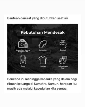 Hannah Al Rashid Instagram - Kami berdua punya banyak memori penting di pulau Sumatra, it’s been a heartbreaking few weeks witnessing our brothers and sisters there who are suffering so much.

Melihat situasi disana dari lensa advokasi masing-masing (Nadine yang sering gerak di isu lingkungan dan Hannah di isu perempuan) kami ikut sedih karena diingetkan kembali soal intersectionality ini yang sering memposisikan perempuan dan anak sebagai kelompok yang paling rentan dalam bencana apapun.

Tentu banyak orang baik yang sudah membuka donation page dengan kontribusi yang luar biasa berkat orang-orang Indonesia yang memang begitu generous dari dulu dalam keadaan seperti sekarang.

Tapi setelah bicara sama teman-teman dari @kawanpuan.id @kitabisacom ternyata masih banyak sekali perempuan dan anak Sumatra yang masih membutuhkan bantuan kita. Dengan segala frustrasi kita semua terhadap siapa yang mesti accountable dalam bencana ini, satu hal yang kami yakini adalah warga tidak pernah lupa sesama warga, and that will never change.

Mohon bantuan donasinya teman-teman, sekecil apapun pasti akan membantu. Praying for our brothers and sisters in Sumatra, for their well being, for their health, for their livelihoods and homes, and for their sense of justice too 🙏🏼

Terima kasih teman-teman,

H & N

Link in bio.