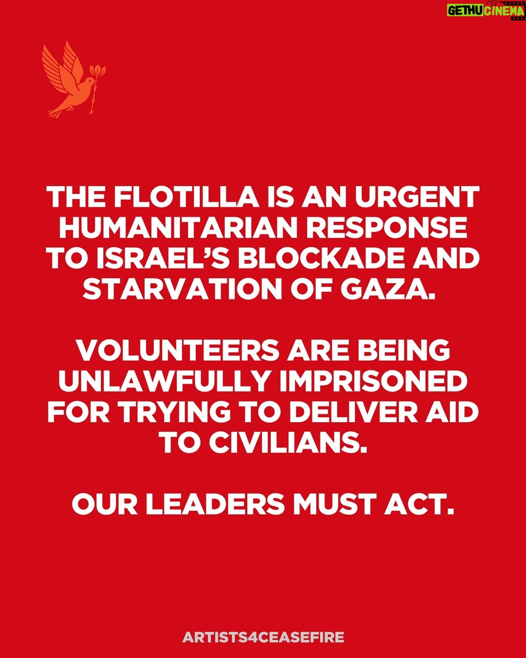 Hannah Einbinder - 33.1K Likes - “States must demand the immediate and safe return of all [flotilla members] detained and allow unhindered access to Gaza for the other ships. They must also press Israel to lift its suffocating 18-year blockade and allow humanitarian aid to be delivered through all crossings into and throughout Gaza now.” — Agnes Callamard, Secretary General, @amnesty 

The flotilla is an urgent humanitarian response to Israel’s blockade and starvation of Gaza—and also a reminder that governments have failed in this moment, making this peaceful, humanitarian mission necessary. Flotilla volunteers from around the world — including U.S. veterans, European parliamentarians, journalists, medics and lawyers —  are being unlawfully imprisoned for trying to deliver aid to civilians. There are reports of abuse and mistreatment of detainees, a reality imprisoned Palestinians, many without due process, face daily.

Our leaders must act for the safe release of remaining detained flotilla volunteers, full access for incoming ships, and a permanent end to Israel’s blockade and bombing of Gaza.

Take Action: globalsumudflotilla.org/contact-officials

Read Amnesty International’s full statement at the link in bio.

#LetAidIn #PermanentCeasefireNow
#CompassionMustPrevail