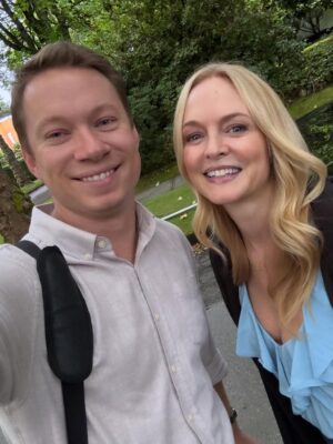 Heather Graham Instagram - I’m so excited I got to work with @flanaganfilm and the talented cast and crew on @stephenking’s Carrie🩸for @primevideo .
And @flanaganfilm has the original Rollergirl rollerskates from Boogie Nights!!!
So I was reunited with my Rollergirl skates as you can see in these photos. Good memories… 🛼🛼💕
We shot the Carrie tv series in Vancouver. Have you been? I think it’s one of the most beautiful cities. I’m obsessed with the bike path in Stanley Park. 🚲🍁
The food there is good…
🍁❤️🍣🚲🇨🇦✨🌈🛼
#vancouver #carrie #boogienights #rollergirl #bike #bikegirl #bikeride #stanleypark
