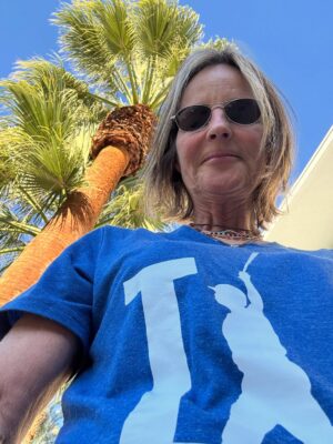 Helen Hunt Instagram - @dodgers 
@freddiefreeman
@jeffreynordling (thanks for the T shirt!!!❤️)
