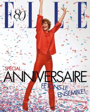 Inès de La Fressange Instagram - BON ANNIVERSAIRE LE ELLE ! #80 ans 🎉🎶🍀💐✨